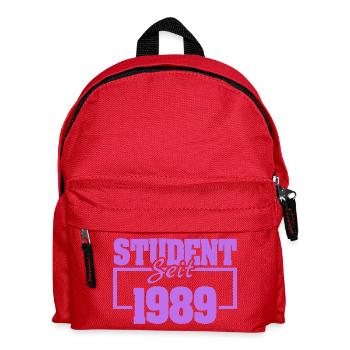 Student 1989 - Kinder Rucksack - Rot - Vorne