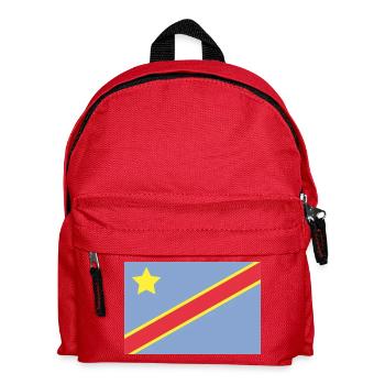 Drapeau du Congo - Sac à dos Enfant - rouge - Devant