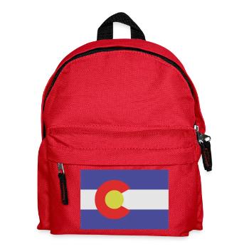 Colorado state flag - Kids' Backpack - red - Front