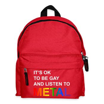 Ok2BGay - Kids' Backpack - red - Front