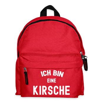 ICH BIN EINE KIRSCHE Kostüm Cherries rote Kirsche - Kinder Rucksack - Rot - Vorne