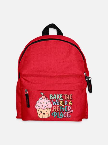 Süßer Cupcake - Kinder Rucksack - Rot