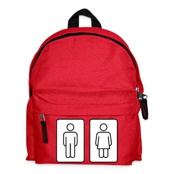 salle de bain bath baignoire bathtube shower douche15 - Sac à dos Enfant - rouge - Devant
