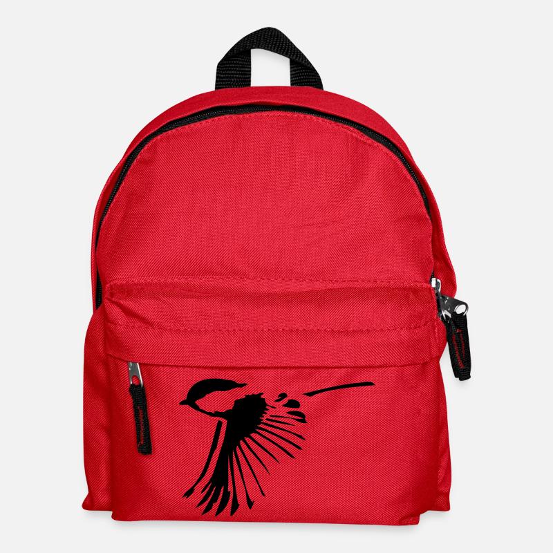 oiseau - Sac à dos Enfant - rouge