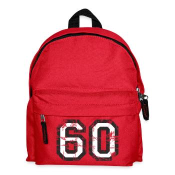 Number 60 Sixty 60th Birthday Design (EU) - Kids' Backpack - red - Front