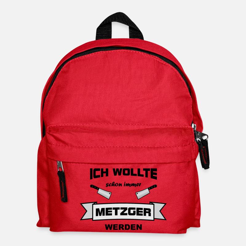 Metzger immer - Kinder Rucksack - Rot