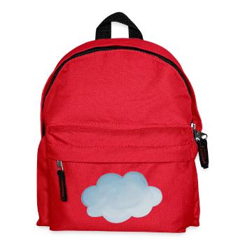 Cloud weather light blue - Kids' Backpack - red - Front