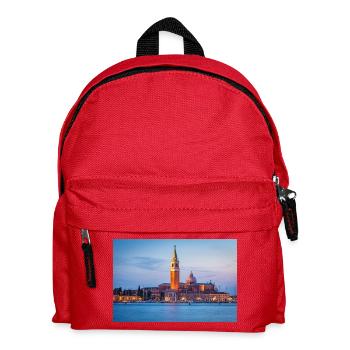 San Giorgio Maggiore in the evening - Kids' Backpack - red - Front