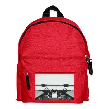 Conception d’affiche d’une première machine à écrire - Sac à dos Enfant - rouge - Devant