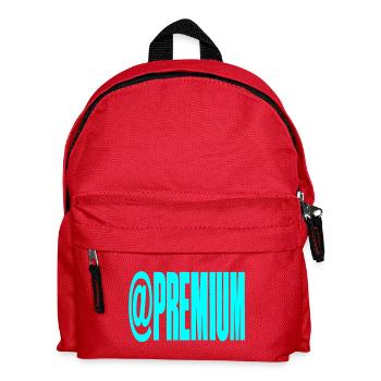 Neon @PREMIUM Text Logo - Kids' Backpack - red - Front