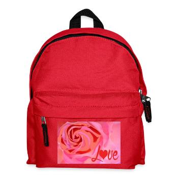 Rosenliebe Farbexplosion Love - Kinder Rucksack - Rot - Vorne