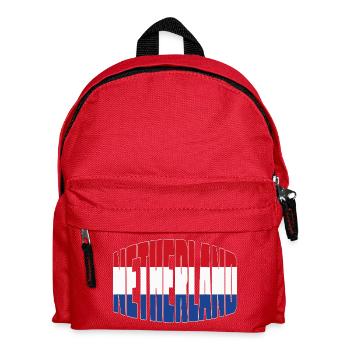 Netherlands Fussball Shirt, Dutch Fan Design - Kinder Rucksack - Rot - Vorne