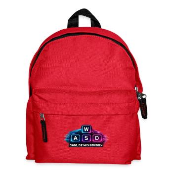 Gaming Tastatur Dinge, die mich Bewegen WASD - Kinder Rucksack - Rot - Vorne