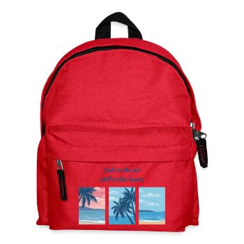 Salt in the air, chill in the heart. - Kids' Backpack - red - Front