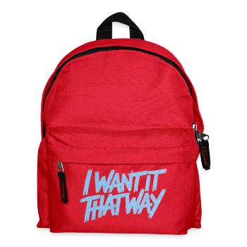 I Want It That Way - Backstreet (Glitzer) - Kinder Rucksack - Rot - Vorne