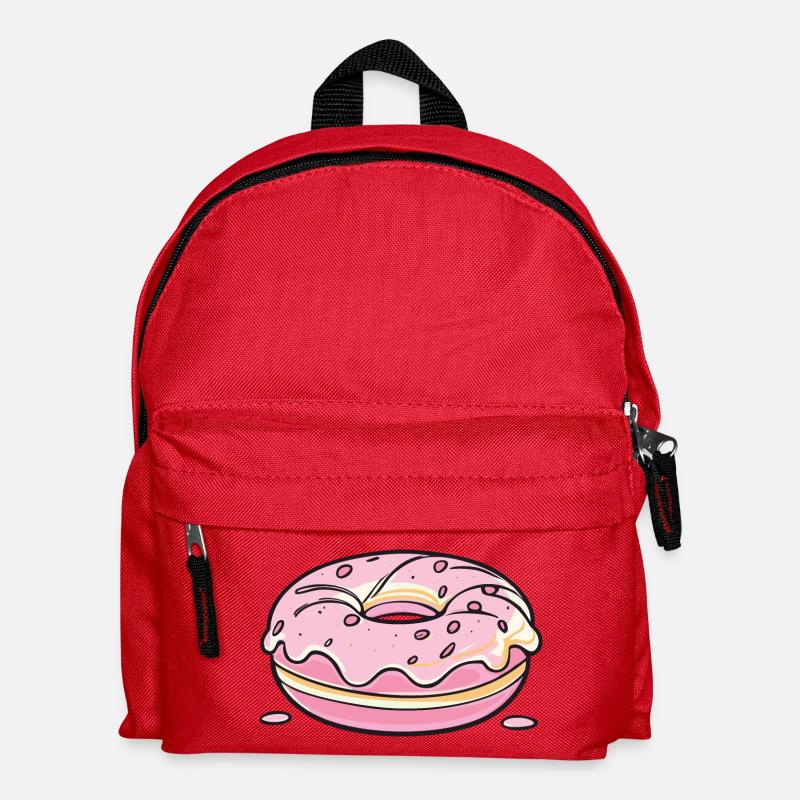 Donut - pink - Kids' Backpack - red