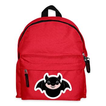 Chauve-souris mignonne - Conception de dessin animé amusante pour Hall - Sac à dos Enfant - rouge - Devant