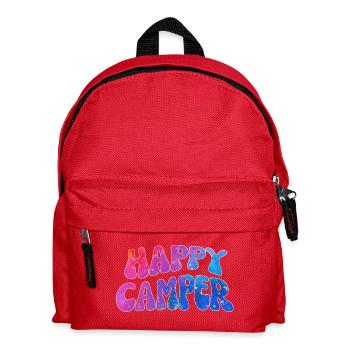 Lettrage Farbenspiel Happy Camper - Sac à dos Enfant - rouge - Devant