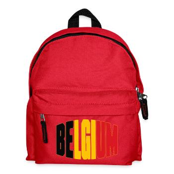 Belgium Football Shirt, Belgian Fan Design - Kids' Backpack - red - Front