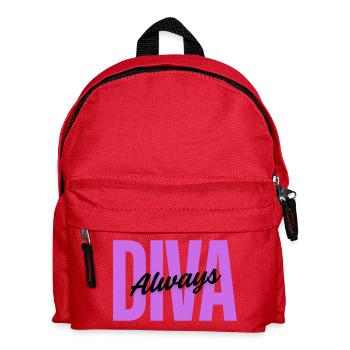 Diva Always – Design féminin - Sac à dos Enfant - rouge - Devant
