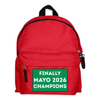 1-_Mayo_champions_2026 - Kinder Rucksack - Rot - Vorne