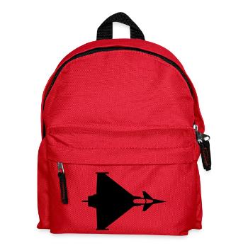 eurofighter_oben - Kinder Rucksack - Rot - Vorne
