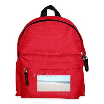 Relax – Sea Sand Salt - Kinder Rucksack - Rot - Vorne