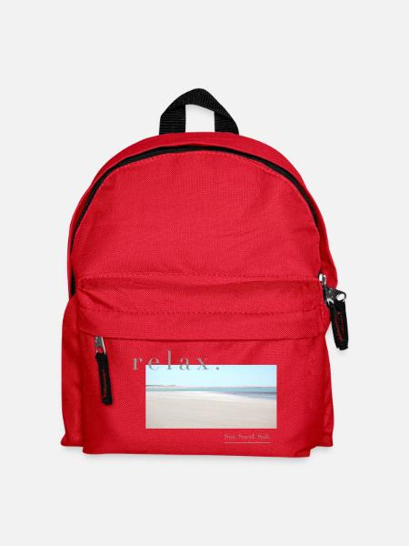 Relax – Sea Sand Salt - Kinder Rucksack - Rot