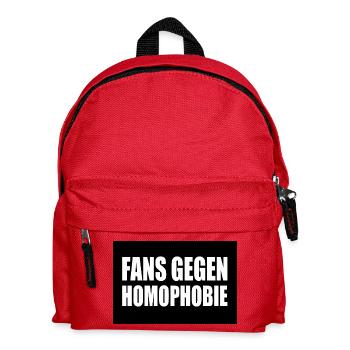 fans gegen homophobie - Kinder Rucksack - Rot - Vorne