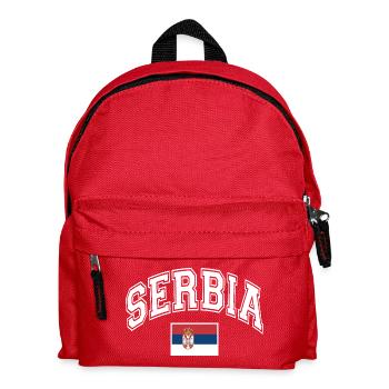 Serbia - Kids' Backpack - red - Front