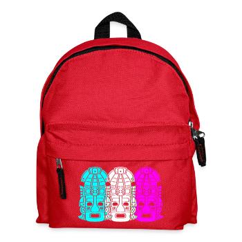 Maya kalender aztec Inka - Kinder Rucksack - Rot - Vorne