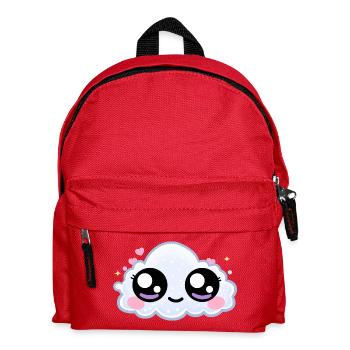 Cloud Eyes Kawaii – Sanfte, verträumte Augen - Kinder Rucksack - Rot - Vorne