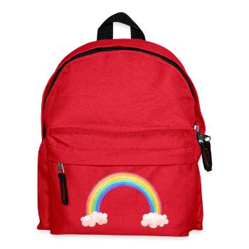 Arc arc-en-ciel avec nuages - Sac à dos Enfant - rouge - Devant