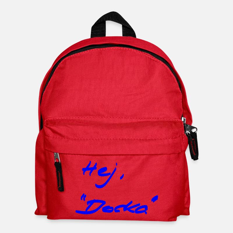 Welcome - different - Swedish - Kids' Backpack - red
