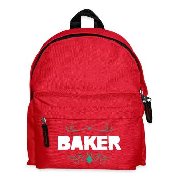 Typographie décorative de Baker - Sac à dos Enfant - rouge - Devant