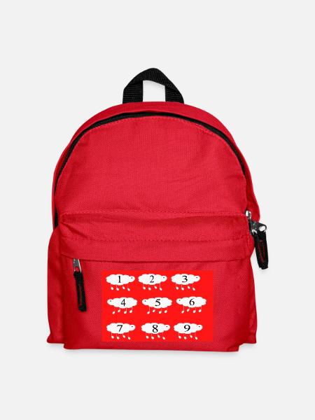 Counting sheep - Kids' Backpack - red