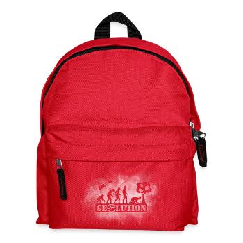Geolution-light-grunge - Kinder Rucksack - Rot - Vorne