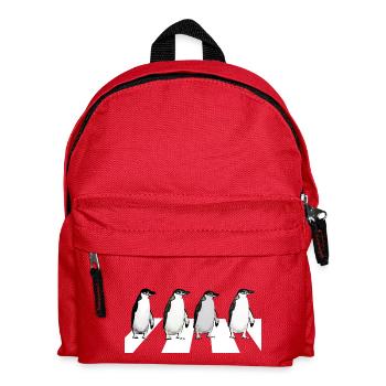Abbey Road Pinguine - Kinder Rucksack - Rot - Vorne