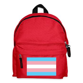 autocollant transgenre drapeau de fierté lgbt communauté - Sac à dos Enfant - rouge - Devant