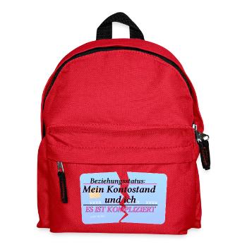 My Account Balance & Me – It's Complicated - Kids' Backpack - red - Front