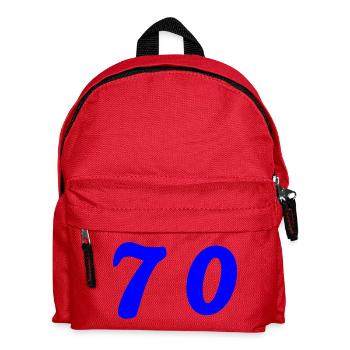 70. 70 ANS. 70e ANNIVERSAIRE. ANNIVERSAIRE 70 ANS. - Sac à dos Enfant - rouge - Devant