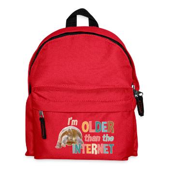 Je suis plus âgé qu’Internet - Tortue - Sac à dos Enfant - rouge - Devant