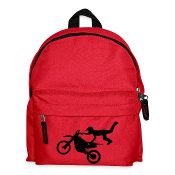 motorcyclist - Kids' Backpack - red - Front