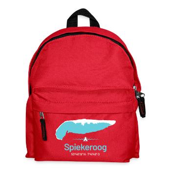 Spiekeroog | Design map - Kids' Backpack - red - Front