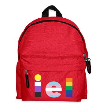 Sie - Kinder Rucksack - Rot - Vorne