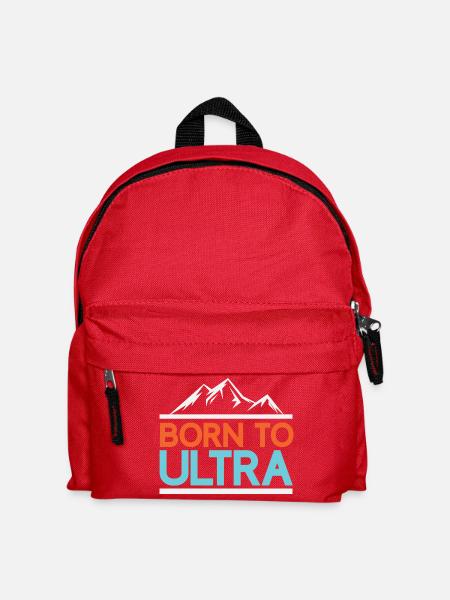 Geboren für Ultra Running - Kinder Rucksack - Rot