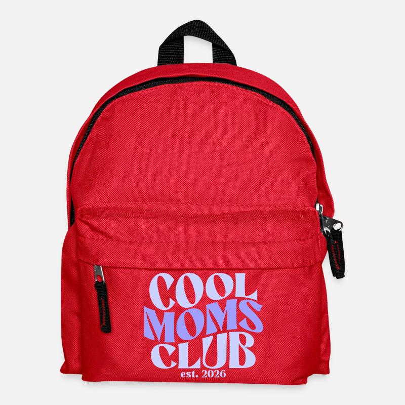 Cool Moms Club - Muttertag Mama Geschenk - Kinder Rucksack - Rot