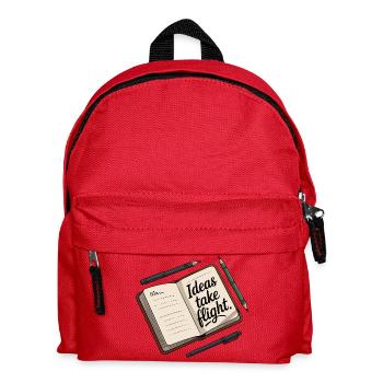 Ideas Take Flight Notebook Art - Kids' Backpack - red - Front