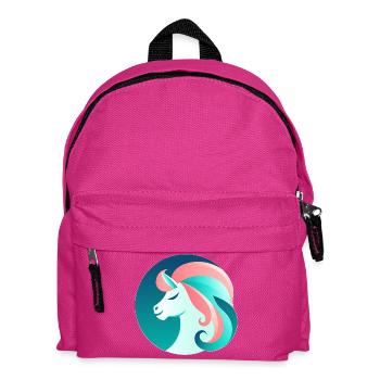 Neon Unicorn Dream Image - Kids' Backpack - fuchsia - Front