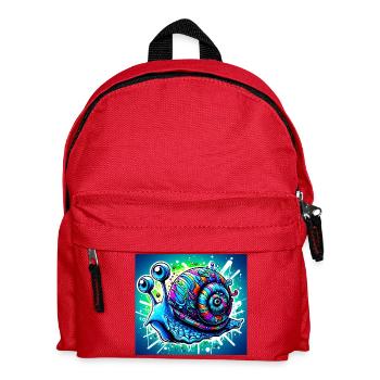 Schnecke - Kinder Rucksack - Rot - Vorne